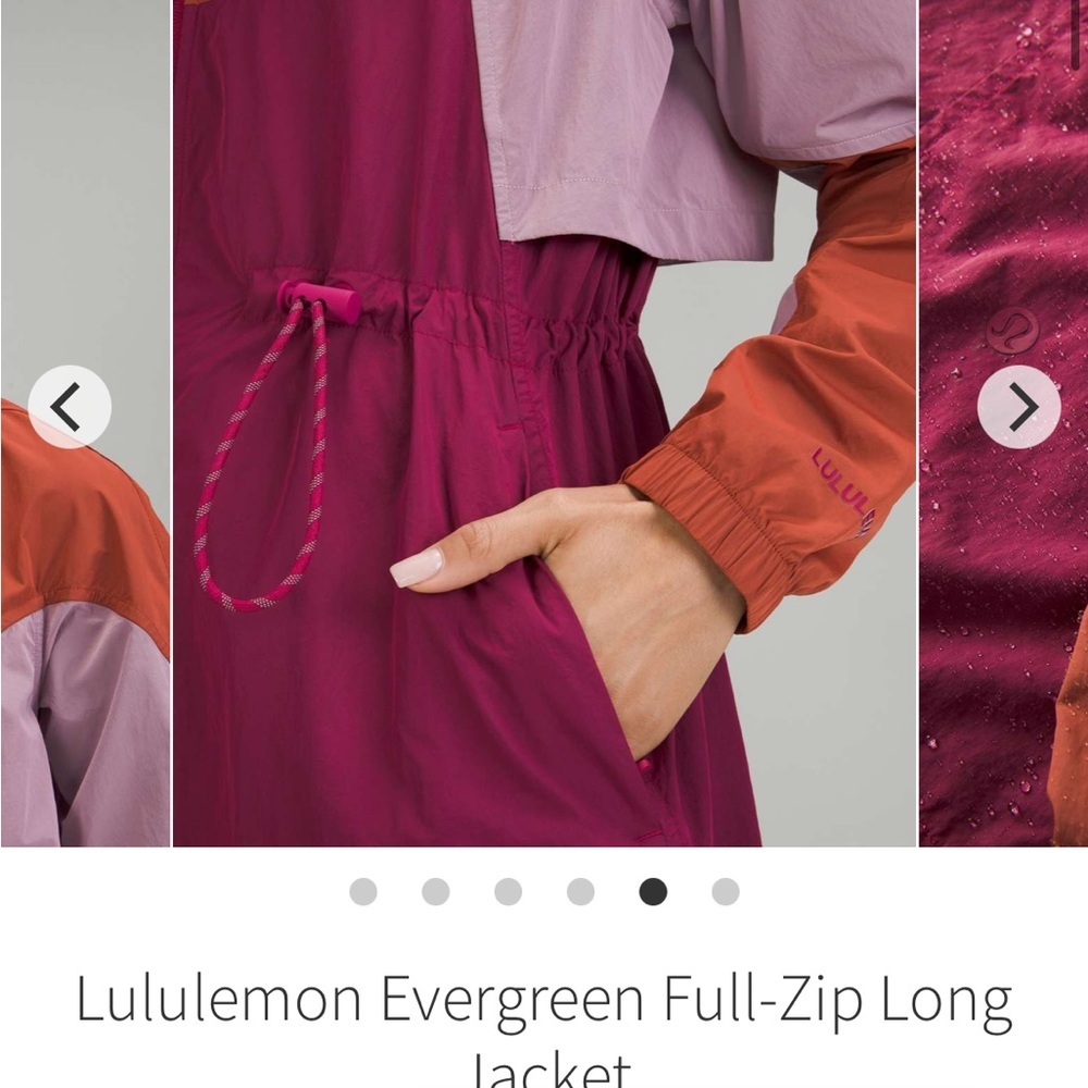 Lululemon Athletica Women's Red and Purple Ski Jacket - Picture 3 of 9